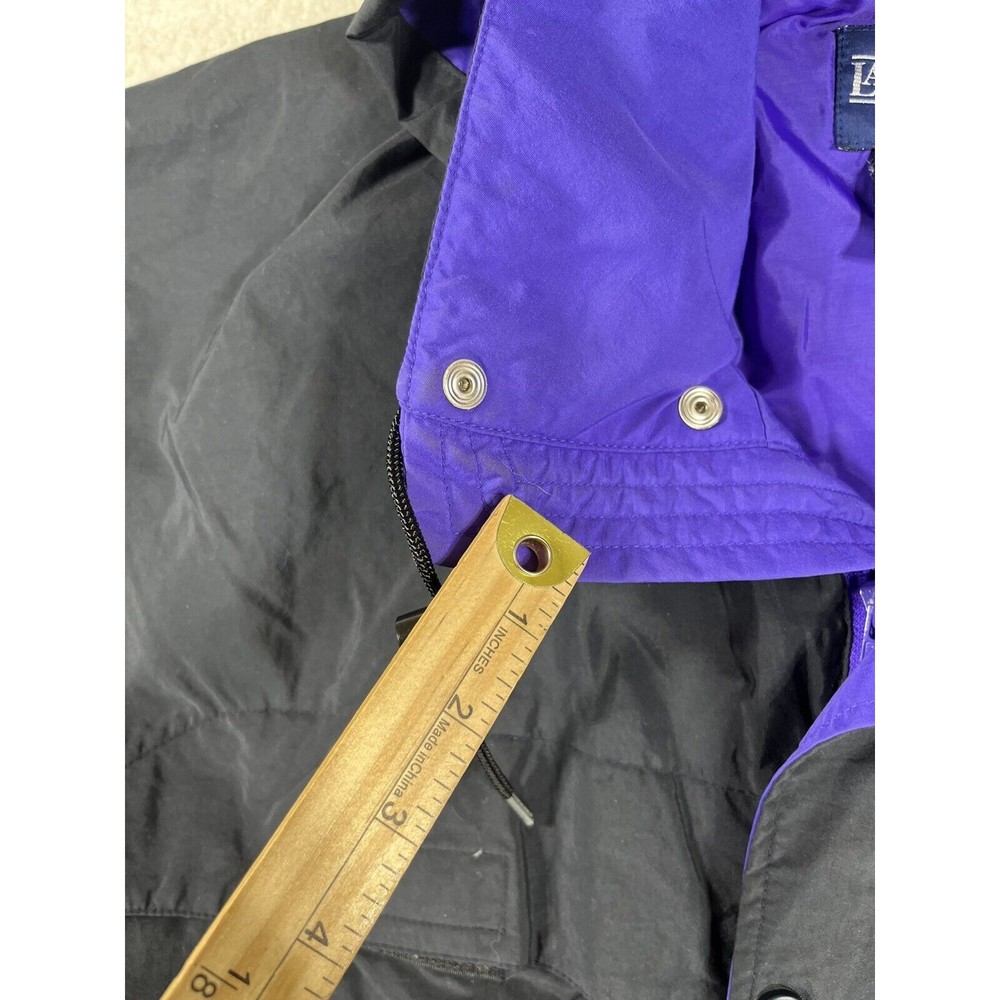 Lands End‎ Direct Merchants Men’s Size Large  42-44 Black Hooded Jacket - Picture 3 of 11